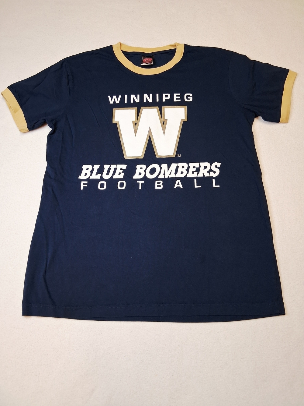 Winnipeg Blue Bombers Navy & Gold Short Sleeve Tee